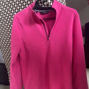 SWISS ALPS BRIGHT PINK HALF ZIP